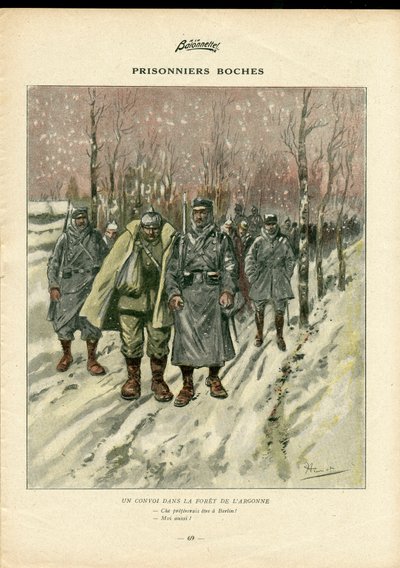 Baionnette, satyryczna w kolorach autorstwa Henri Maigrot