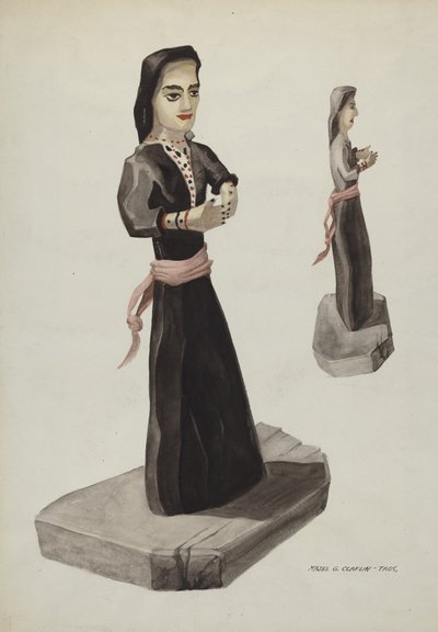 Bulto, Santa Rita, c. 1937. autorstwa Majel G. Claflin