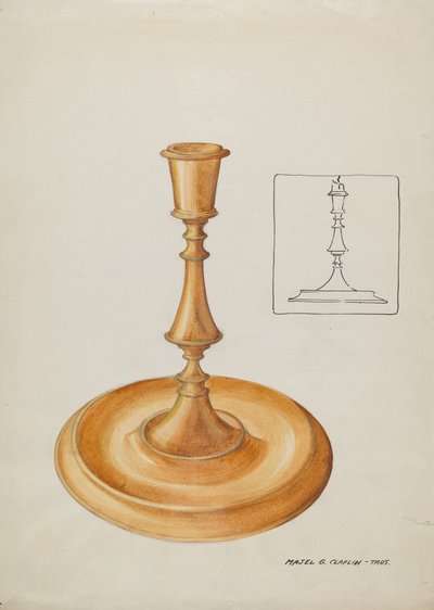Świecznik, 1935-1942. autorstwa Majel G. Claflin