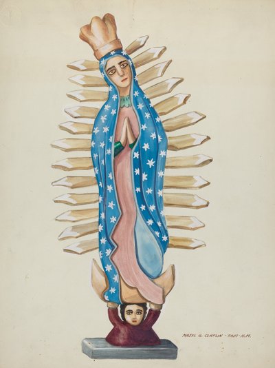 Drewno Guadalupe Święte lub Bulk, ok. 1900 r. 1937. autorstwa Majel G. Claflin