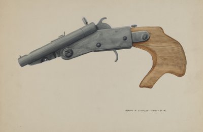 Pistolet autorstwa Majel G. Claflin