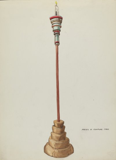 Czcionka na wodę święconą, 1935-1942. autorstwa Majel G. Claflin