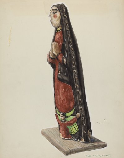 Matki Bożej z Guadalupe Bulto, ok. godz. 1938. autorstwa Majel G. Claflin