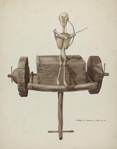 Penetente Wóz Śmierci i Figurka Śmierci 1937. autorstwa Majel G. Claflin