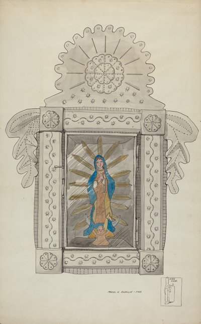 Nisza blaszana zawierająca luzem z Gwadelupy, c. 1936. autorstwa Majel G. Claflin