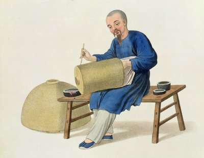 Malarz latarni, tablica 20 z "The Costume of China", wyryta przez J. Dadleya, 1800 r. autorstwa Major George Henry Mason