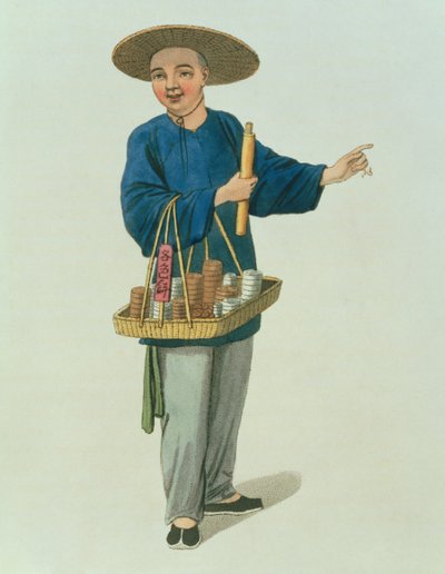 Aptekarz, tablica 26 z filmu „Strój chiński”, ryt. J. Dadley, 1800 autorstwa Major George Henry Mason