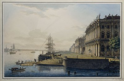 Widok Cesarskiego Pałacu Zimowego, 1818 autorstwa Maksim Nikiforovich VorobOev