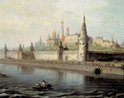 Widok na Kreml w Moskwie z Góry Kammeny autorstwa Maksim Nikiforovich Vorobiev