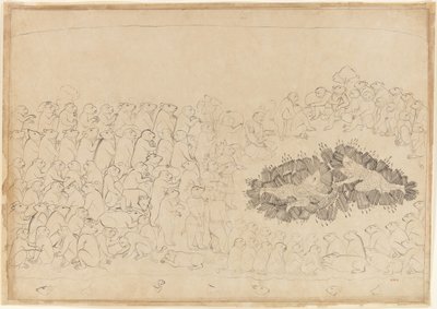 Rama i Lakszmana przytłoczeni strzałami: Folio z serii Oblężenie Lanki, ca. 1725. autorstwa Manaku