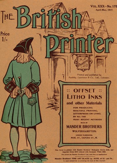 The British Printer tom. XXX - nr 175 kwiecień-maj, okładka 1917, 1917 autorstwa Mander Brothers