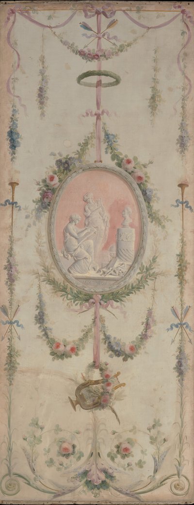 Panel dekoracyjny jeden z pary, XVIII wiek. autorstwa Manner of Le Riche