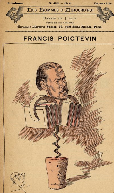Okładka The Men of Today, nr 424, ilustracja Manuel Luque (1854-1919): Poictevin Francis (1854-1904) autorstwa Manuel Luque