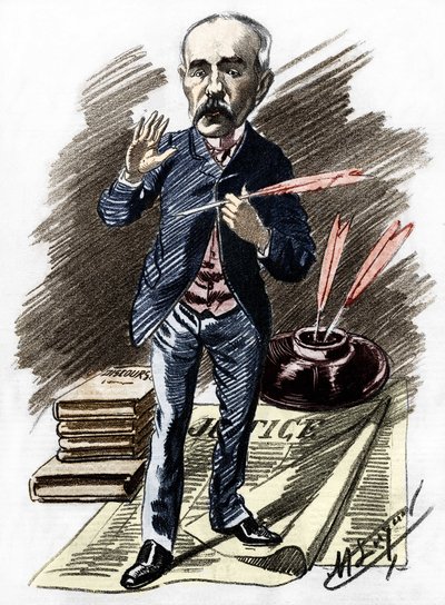Georges Clemenceau (1841-1929), polityk francuski. autorstwa Manuel Luque