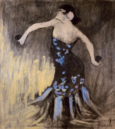 Tancerka flamenco autorstwa Manuel Martinez Hugue Manolo