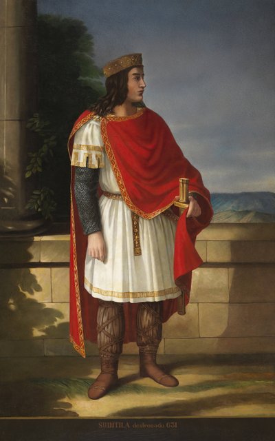 Portret króla Wizygotów Suainthila (Swinthila, Swinthila) autorstwa Manuel Miranda
