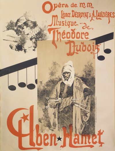 Plakat do opery Abena Hameta autorstwa Manuel Orazi
