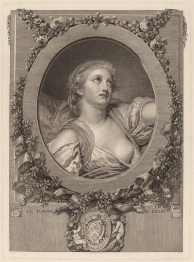 Czułe pragnienie autorstwa Manuel Salvador Carmona after Jean Baptiste Greuze