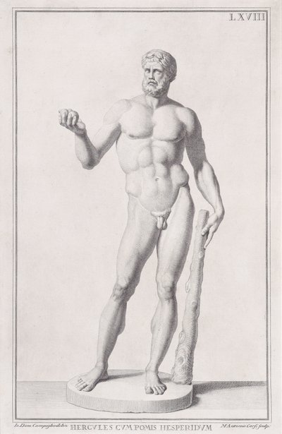 Posąg Herkulesa, 1734. autorstwa Marc