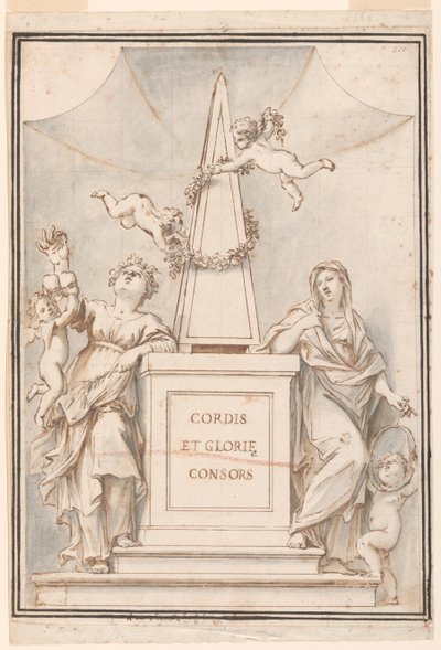 Projekt obrazu monochromatycznego, kościół Corpus Domini, Bolonia, Włochy autorstwa Marc Antonio Franceschini