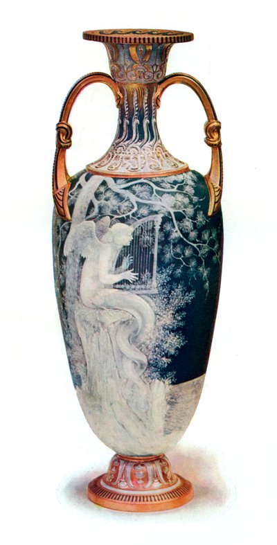 Syrena, wazon Minton autorstwa Marc-Louis-Emmanuel Solon, 1904. autorstwa Marc Louis Emmanuel Solon