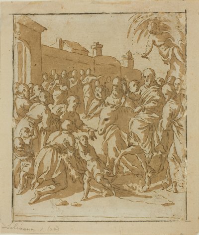 Chrystus wkraczający do Jerozolimy autorstwa Marcantonio Bassetti