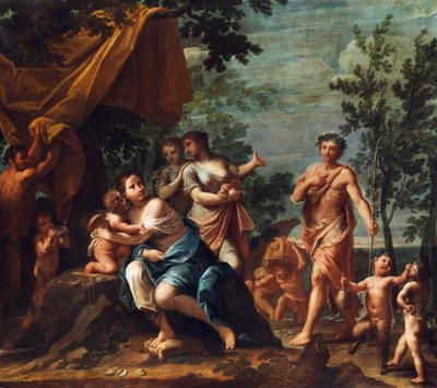 Apollo z Trzema Gracjami, Wenus, Kupidynem i Pan autorstwa Marcantonio Franceschini