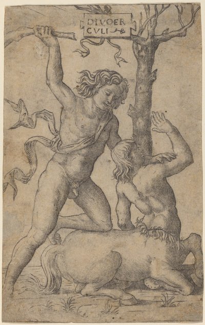 Herkules i Nessus autorstwa Marcantonio Raimondi