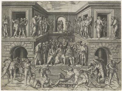 Męczeństwo św. Wawrzyńca autorstwa Marcantonio Raimondi