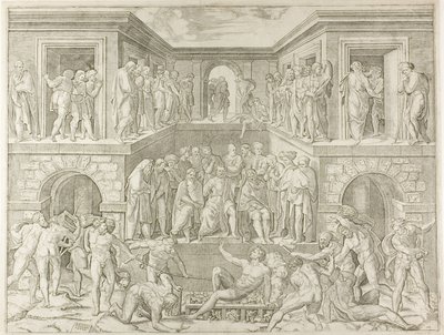 Męczeństwo św. Wawrzyńca autorstwa Marcantonio Raimondi