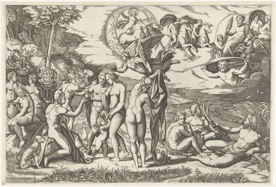 Wyrok Paryża autorstwa Marcantonio Raimondi