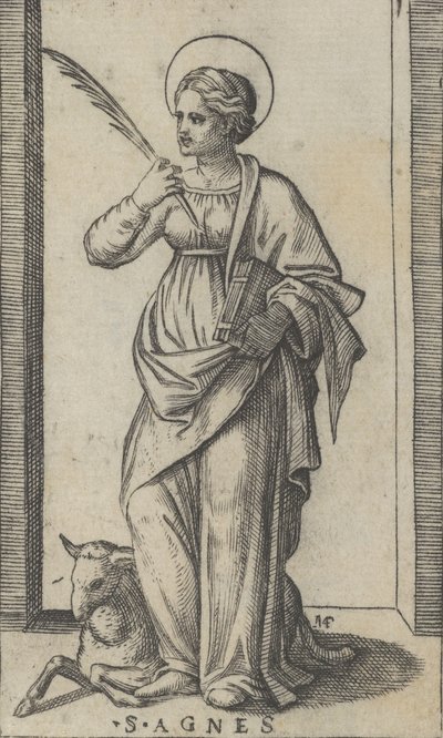 św. 1500-1527. autorstwa Marcantonio Raimondi