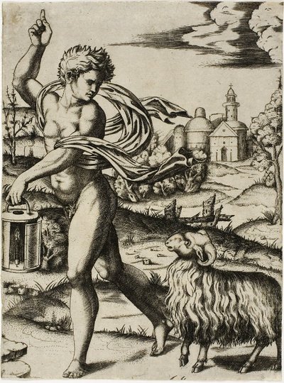 Znak Rami autorstwa Marcantonio Raimondi