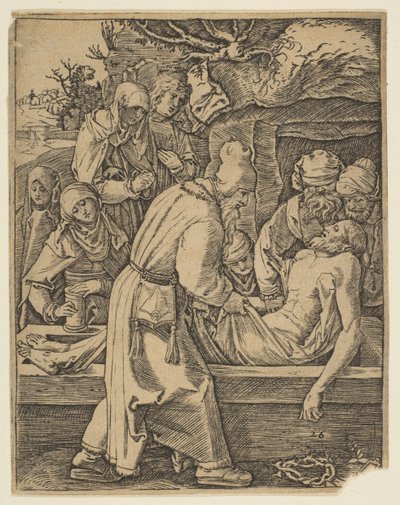 Oświadczenie, z The Small Passion copy.n.d. autorstwa Marcantonio Raimondi