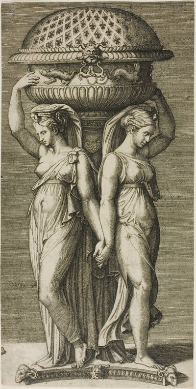 Kadzidło Palnik autorstwa Marcantonio Raimondi