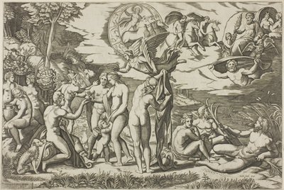 Wyrok Paryża autorstwa Marcantonio Raimondi