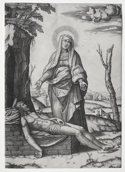 Pieta autorstwa Marcantonio Raimondi