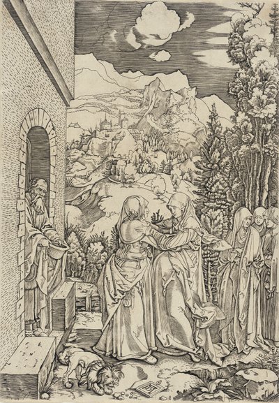 Nawiedzenie autorstwa Marcantonio Raimondi