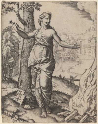 Dydo autorstwa Marcantonio Raimondi after Raphael
