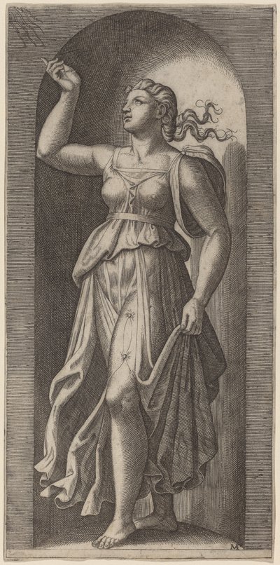 Wiara autorstwa Marcantonio Raimondi after Raphael