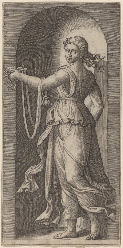 Wstrzemięźliwość autorstwa Marcantonio Raimondi after Raphael