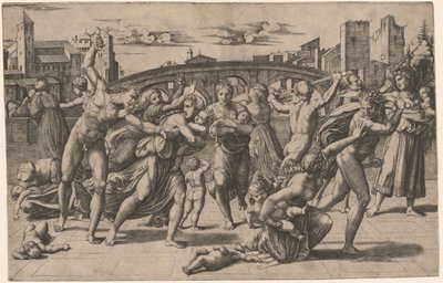 Masakra Niewinnych autorstwa Marcantonio Raimondi after Raphael