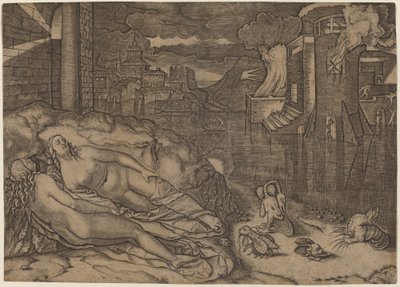 Sen Rafaela autorstwa Marcantonio Raimondi possibly after Raphael