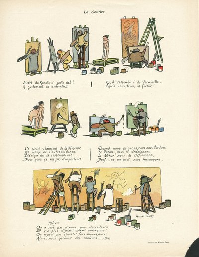 Ilustracja Marcela Capy (1865-1941) w Le Smile, nr 12, 20.03.13 - The Art of Rondism 