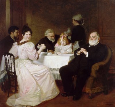 Zjazd rodzinny w domu Madame Adolphe Brisson autorstwa Marcel Andre Baschet