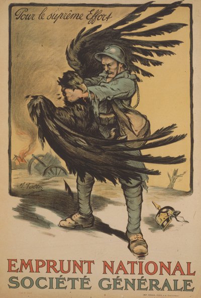 Plakat reklamowy Societe Generale „National Borrowing” autorstwa Marcel Falter