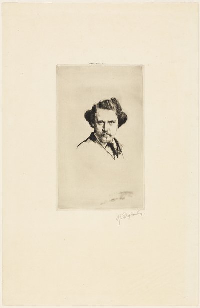 Portret Alfreda Cadarta autorstwa Marcellin Gilbert Desboutin
