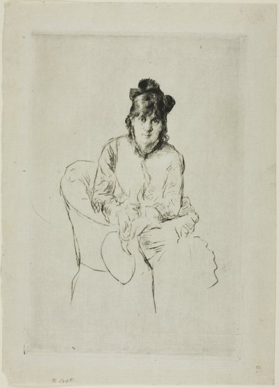 Portret Berthe Morisot autorstwa Marcellin Gilbert Desboutin