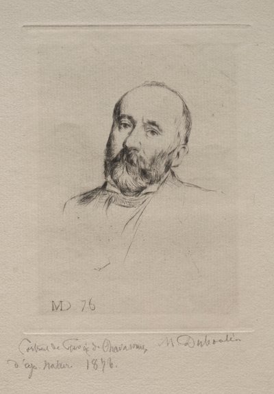 Puvis de Chavannes, 1876. autorstwa Marcellin Gilbert Desboutin