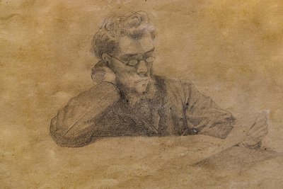 Telemaco Signorini autorstwa Marcellin Gilbert Desboutin